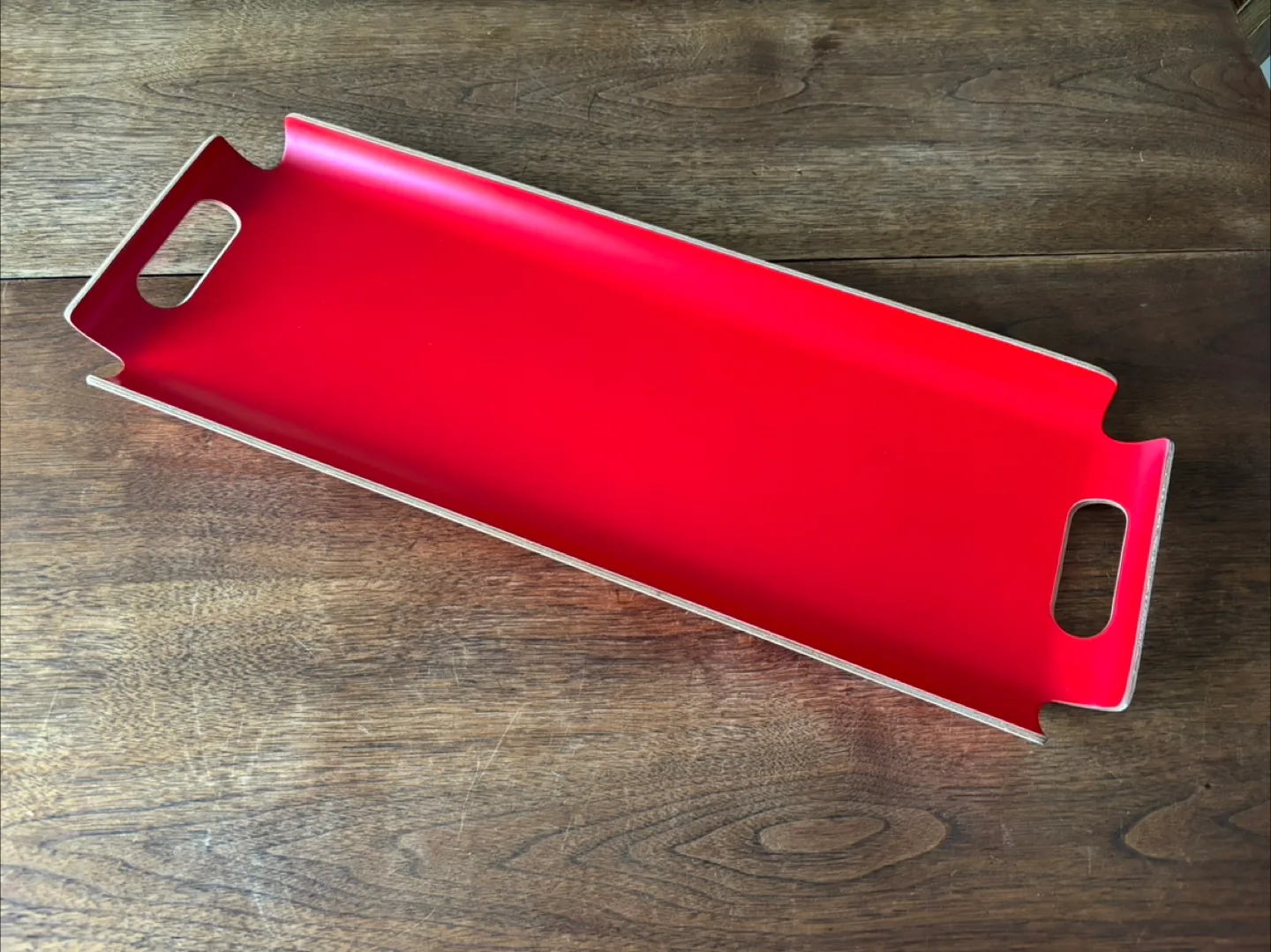 Red Serving Tray with Handles image indicator(5)