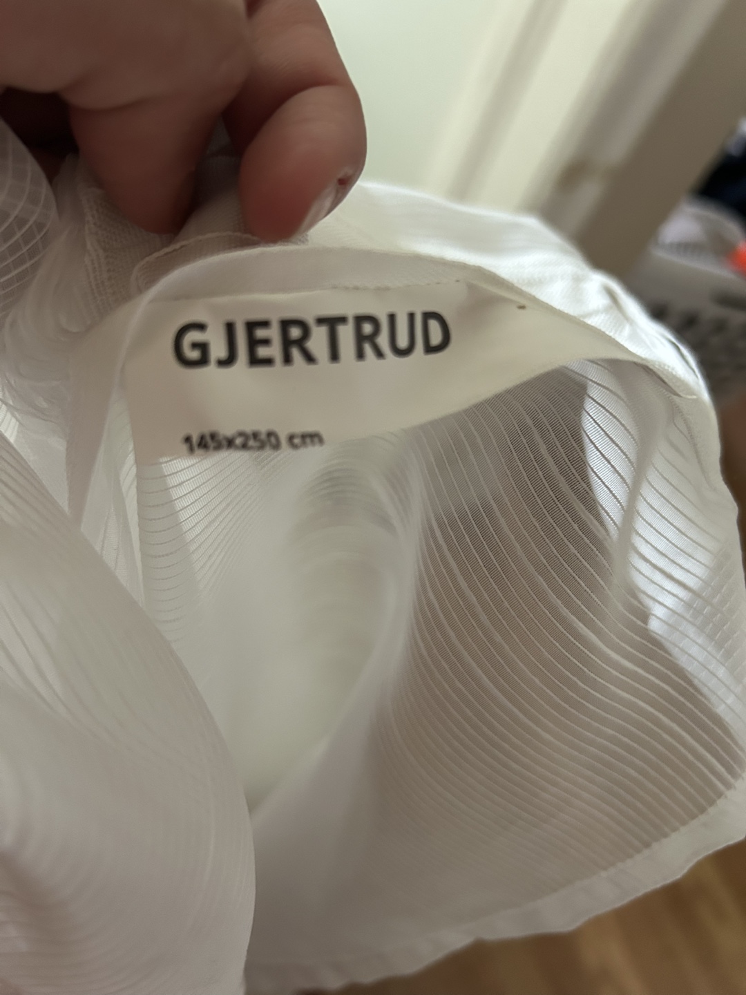 IKEA GJERTRUD Sheer Curtains, White, 145x250 cm - photo 3