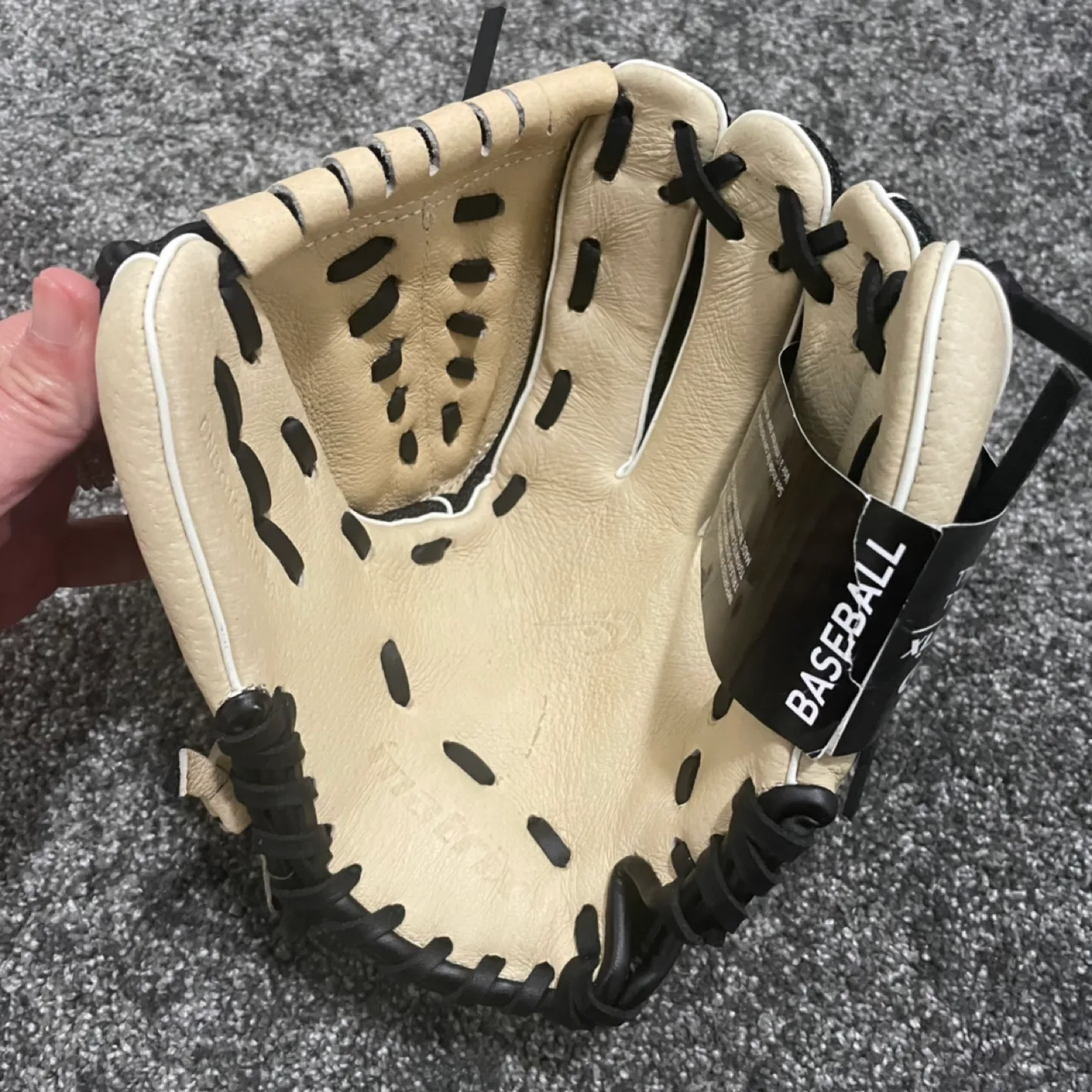 Matrix Baseball Fielding Glove, Black/ Camel, 10-inch thumbnail