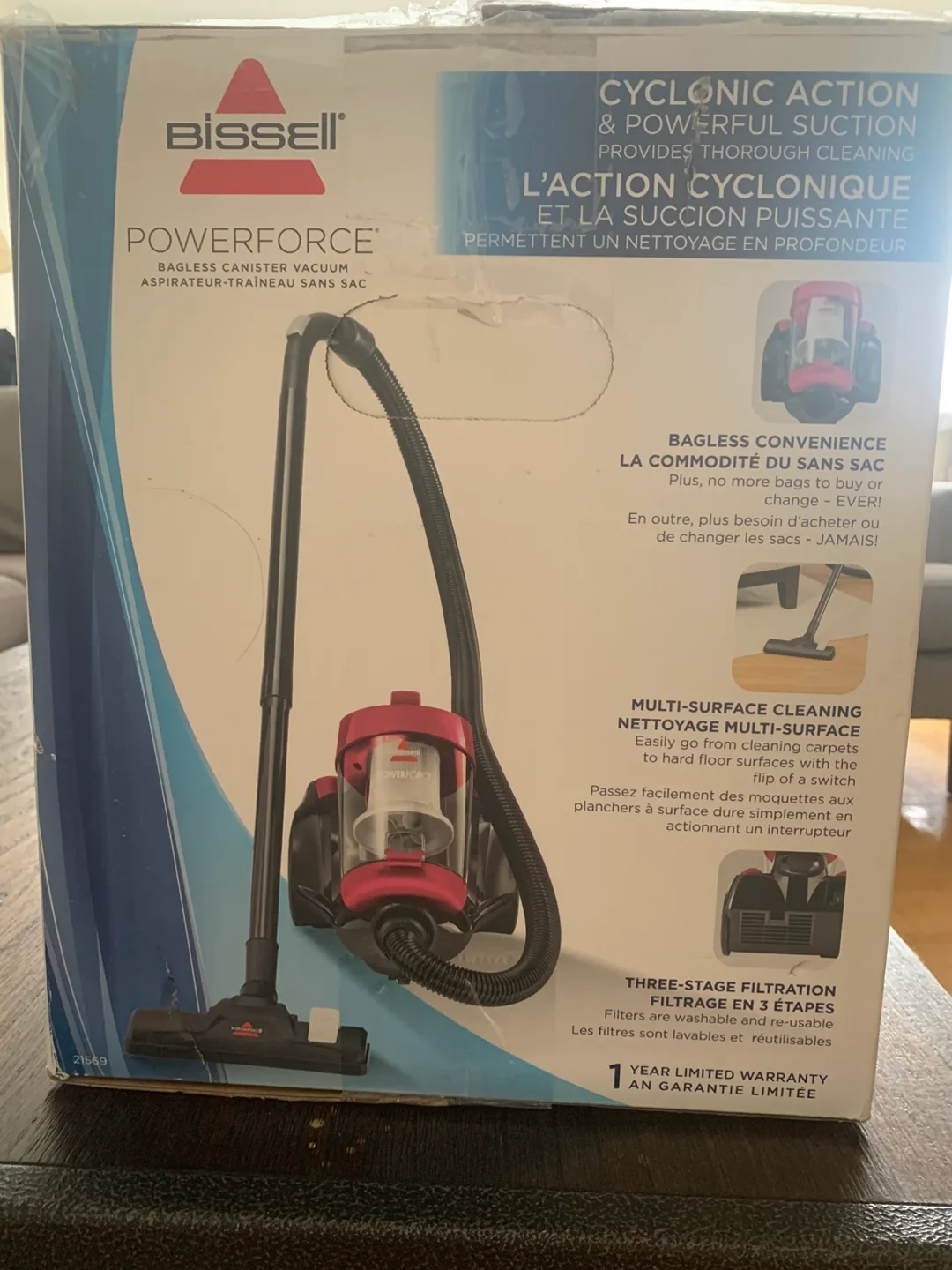 Bissell PowerForce Bagless Canister Vacuum - NEW thumbnail