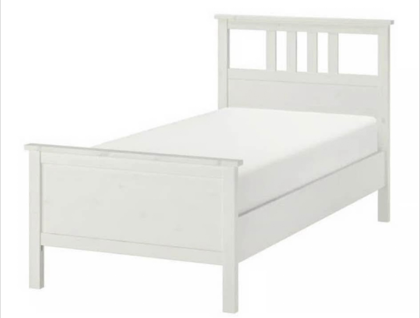 IKEA Hemnes White Twin Bed Frame - photo 2