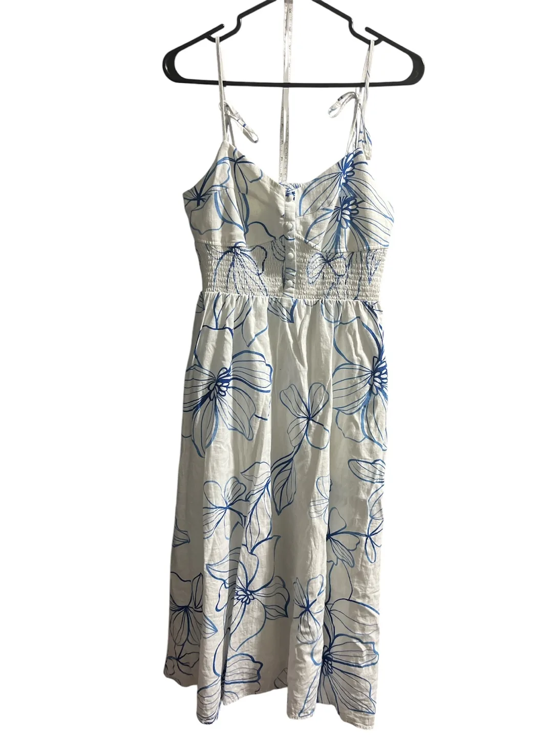 Gap Floral Print Tie-Strap Midi Dress image indicator(6)