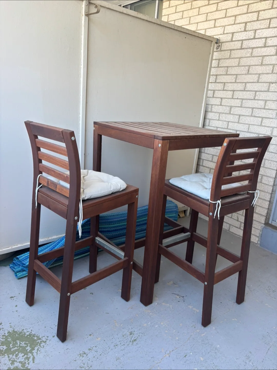 IKEA Bar Table with 2 Bar Stools thumbnail