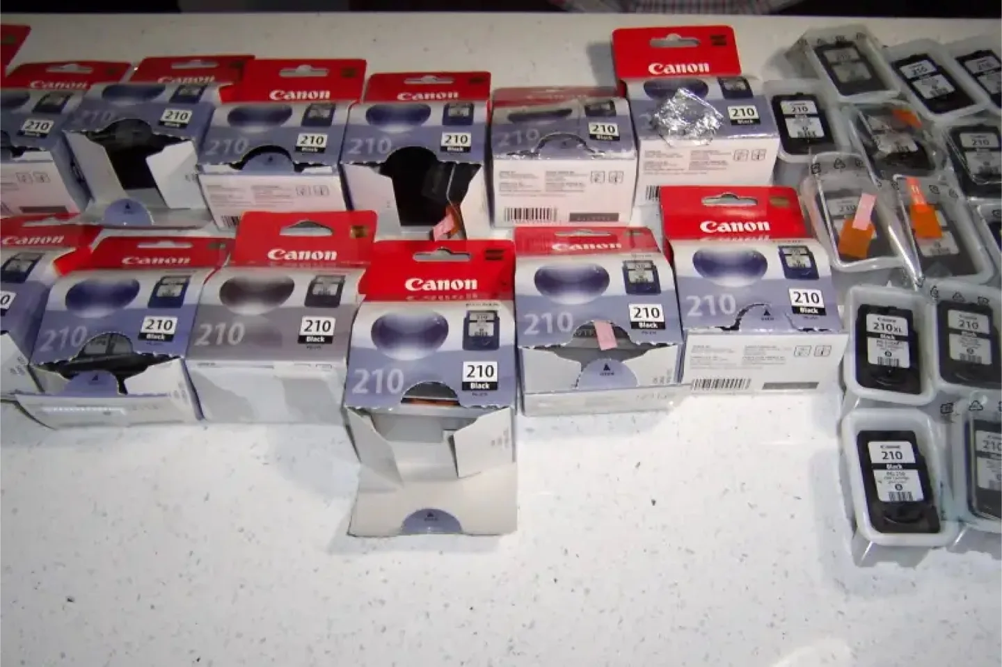 Genuine Empty Canon 210 & 211 Ink Cartridges thumbnail