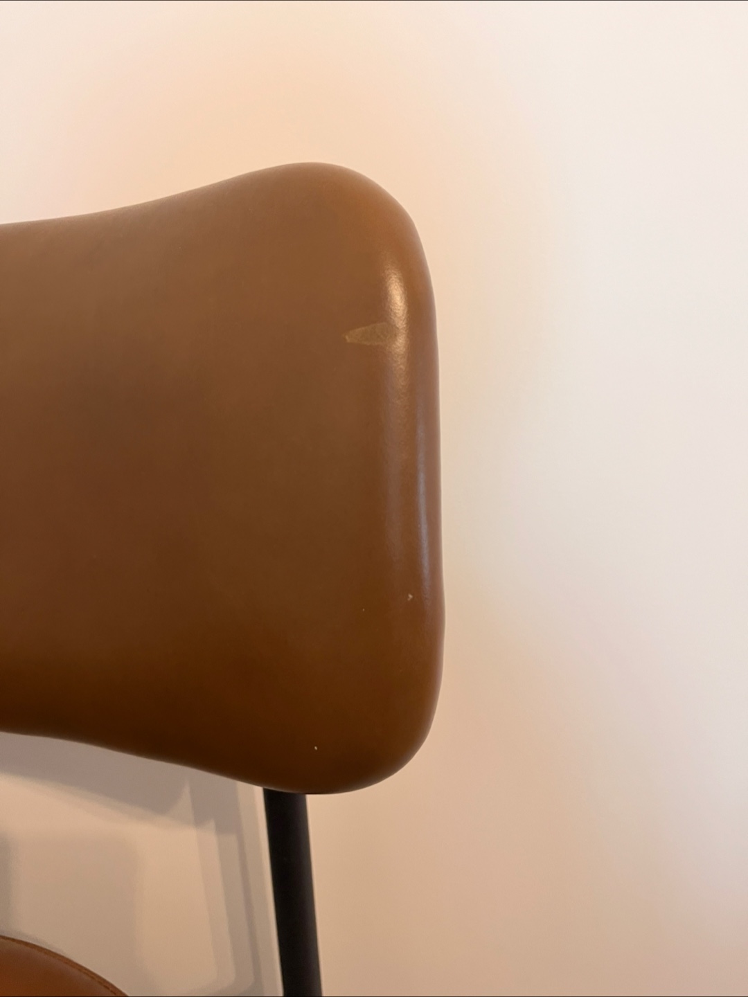 Pottery barn leather stool - photo 2