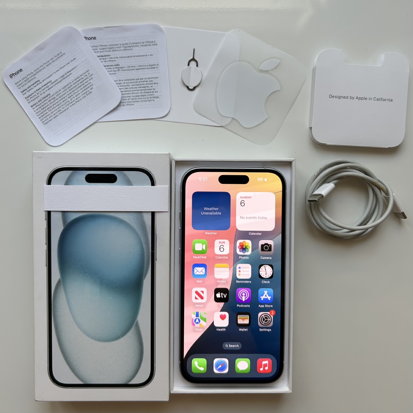 iPhone 15 128GB - 100% Battery Health - Mint Condition