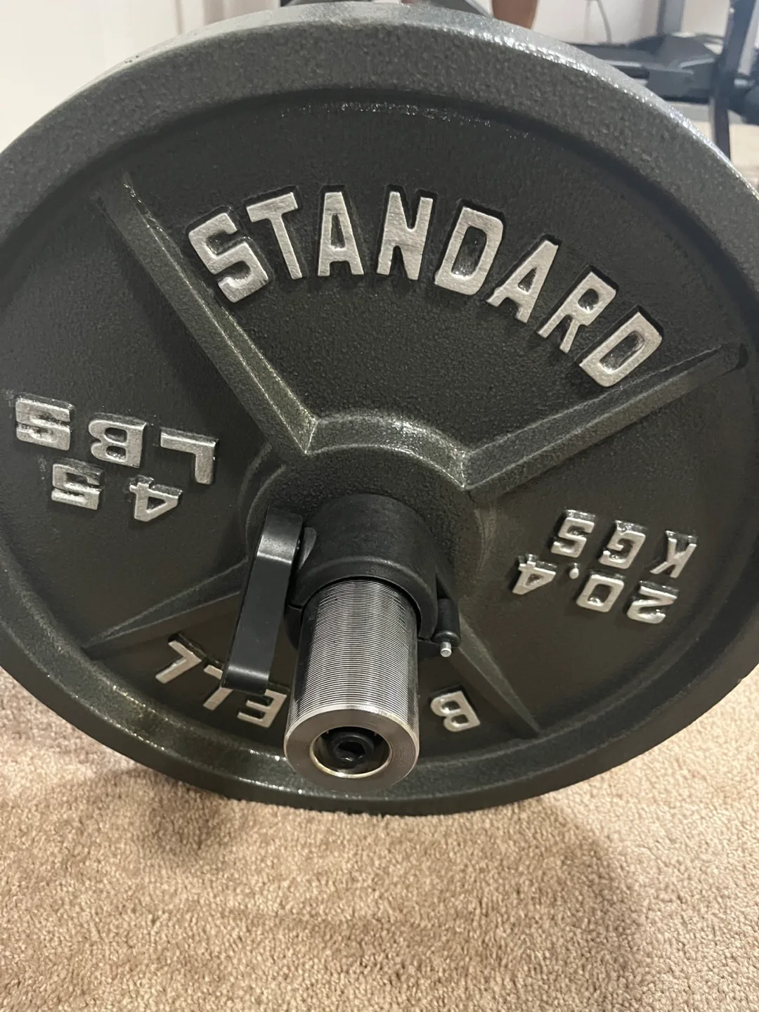 CAP Standard 45 lbs Weight Plate & Curl Bar thumbnail