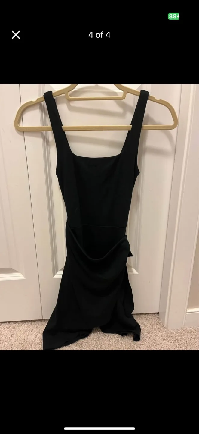 Aritzia Black Saturn Mini Dress image indicator(4)