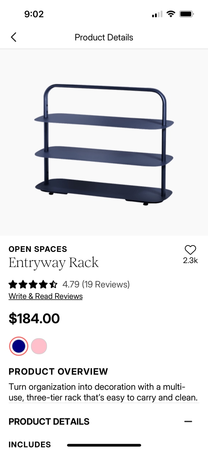 OPEN SPACES Entryway Rack - Blue - photo 4