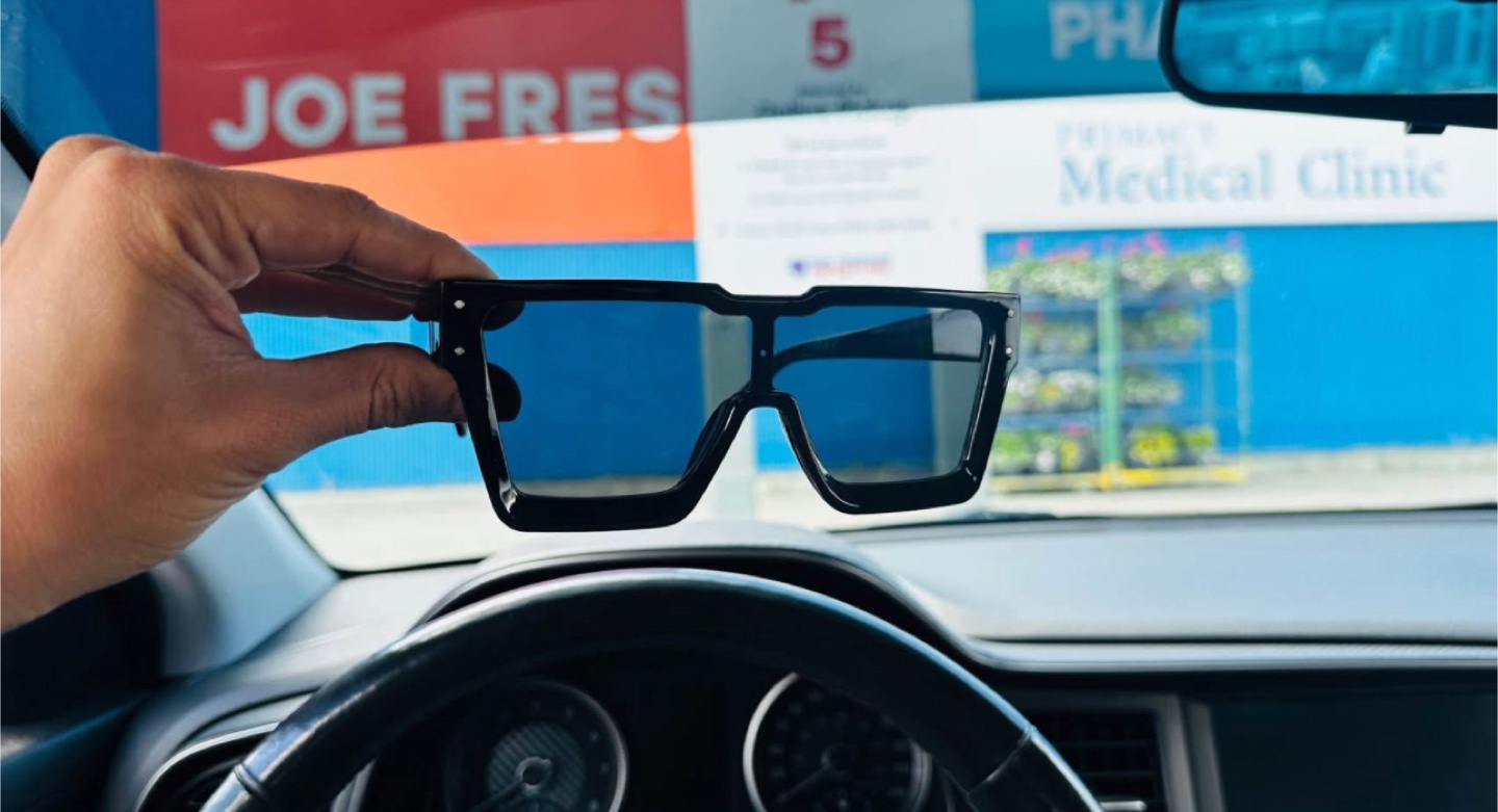 Black Square Frame Sunglasses - photo 2