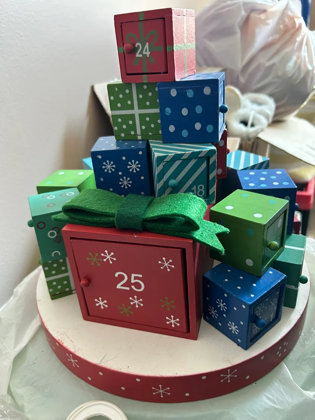 Christmas Advent Calendar with Drawers thumbnail