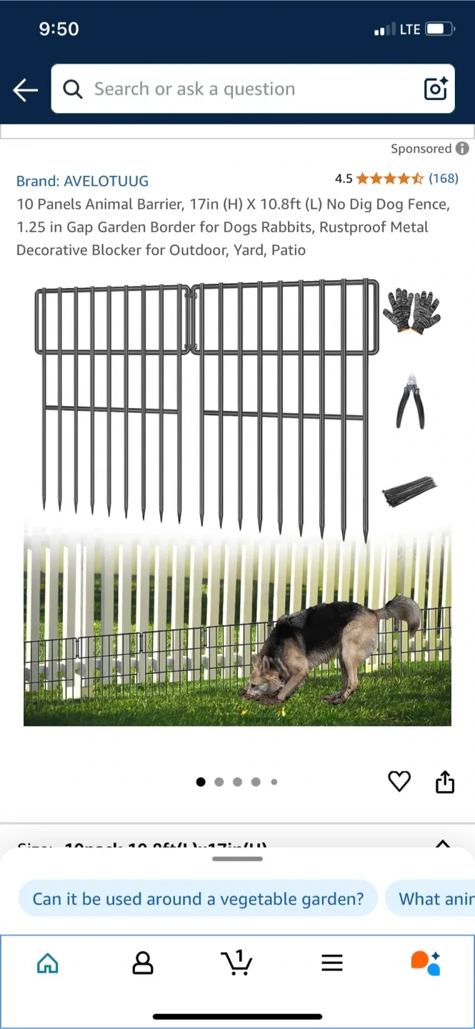 Animal Barrier Fence - 10 Panels thumbnail
