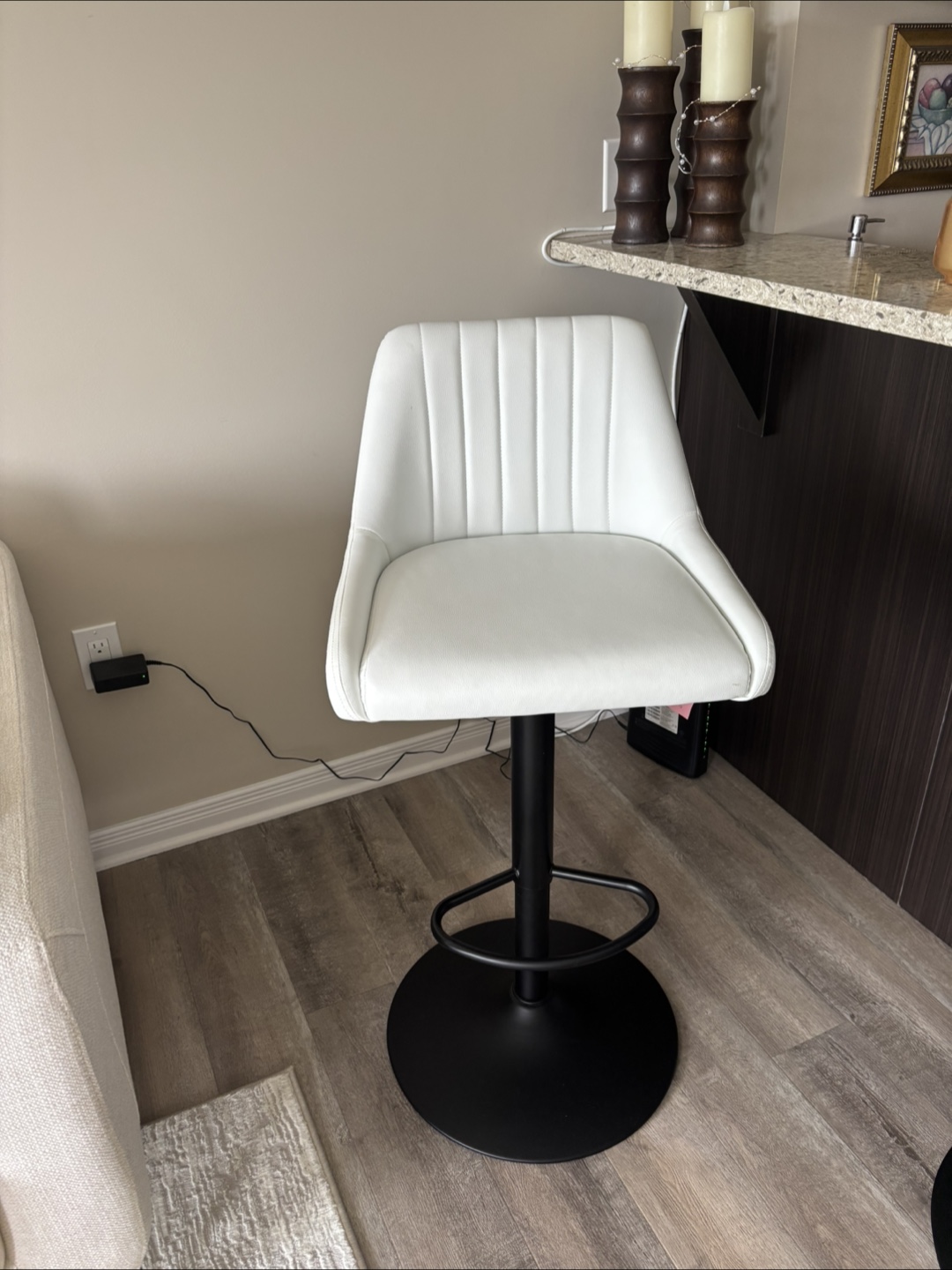 White Bar Stools (Set of 2) - photo 3