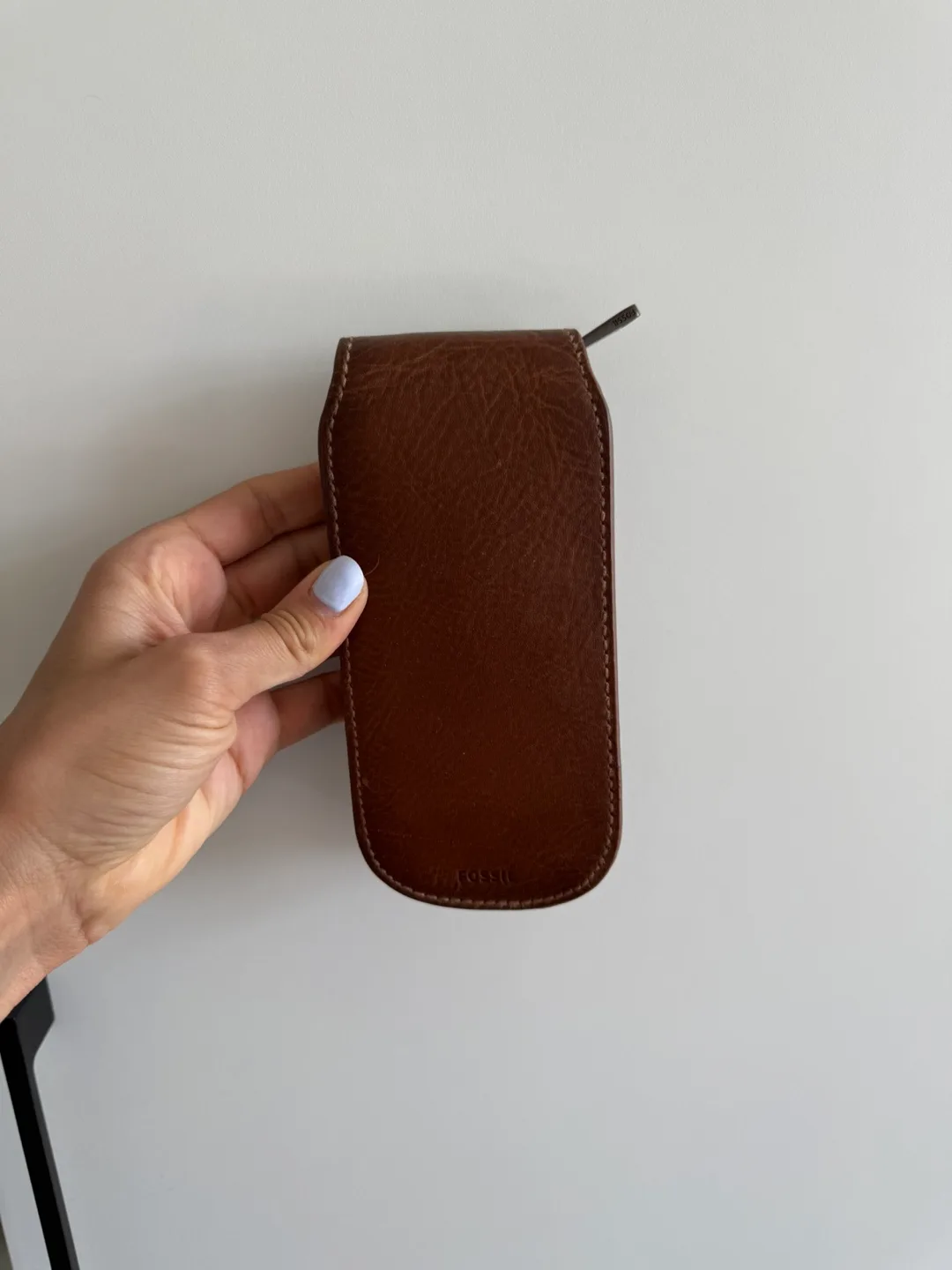 Fossil Leather Eyeglass Case - Brown thumbnail