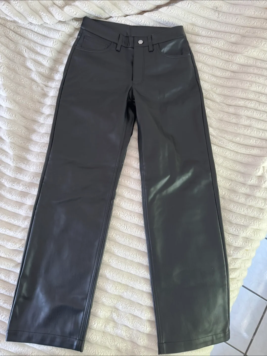 Calvin Klein Faux Leather Pants thumbnail