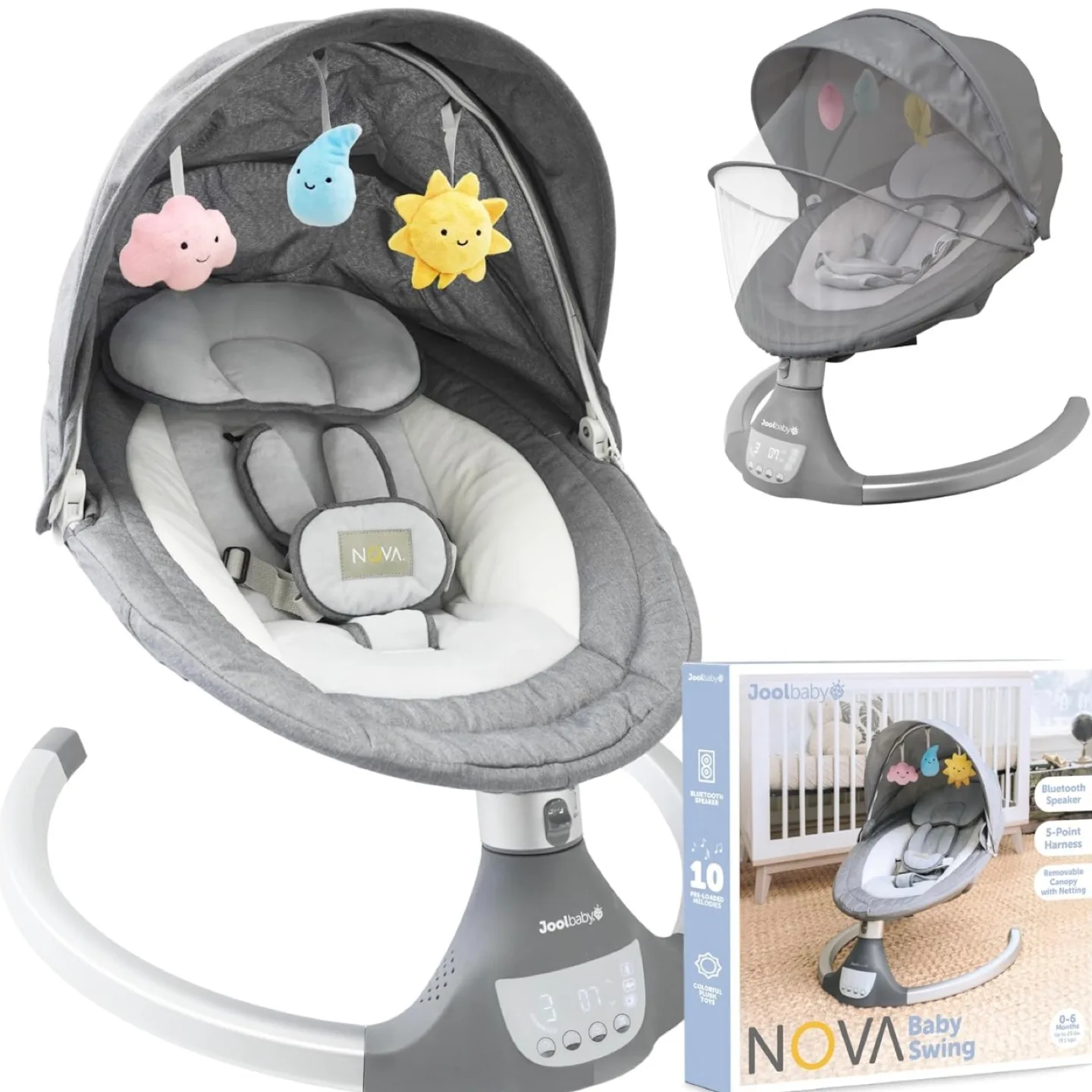 Joolbaby NOVA Baby Swing (0-6 Months) thumbnail