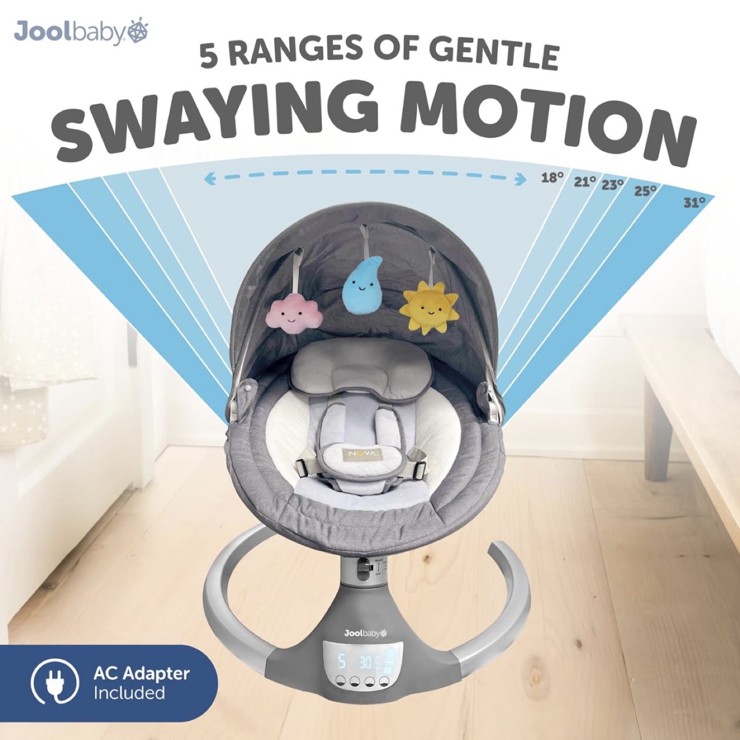 Joolbaby NOVA Baby Swing (0-6 Months) - photo 3