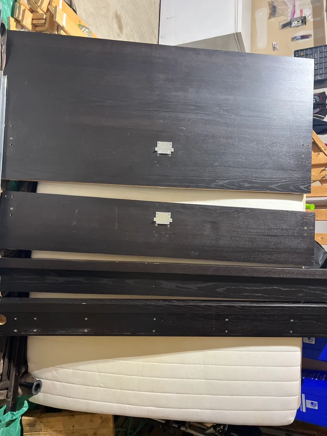 Queen malm bed - taken apart in garage alread image indicator(2)