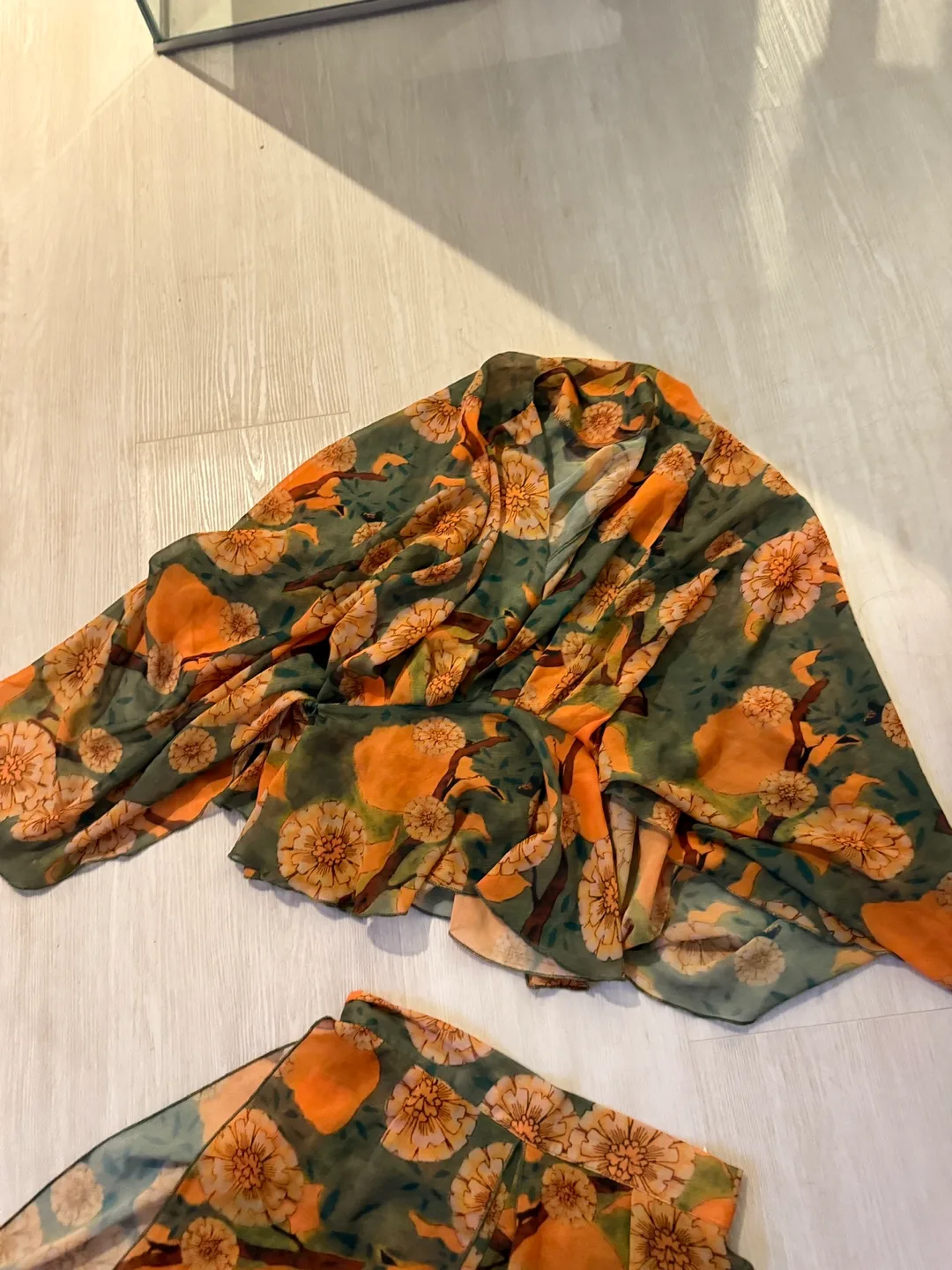 Japanese Floral Print Pants & Top Set image indicator(3)