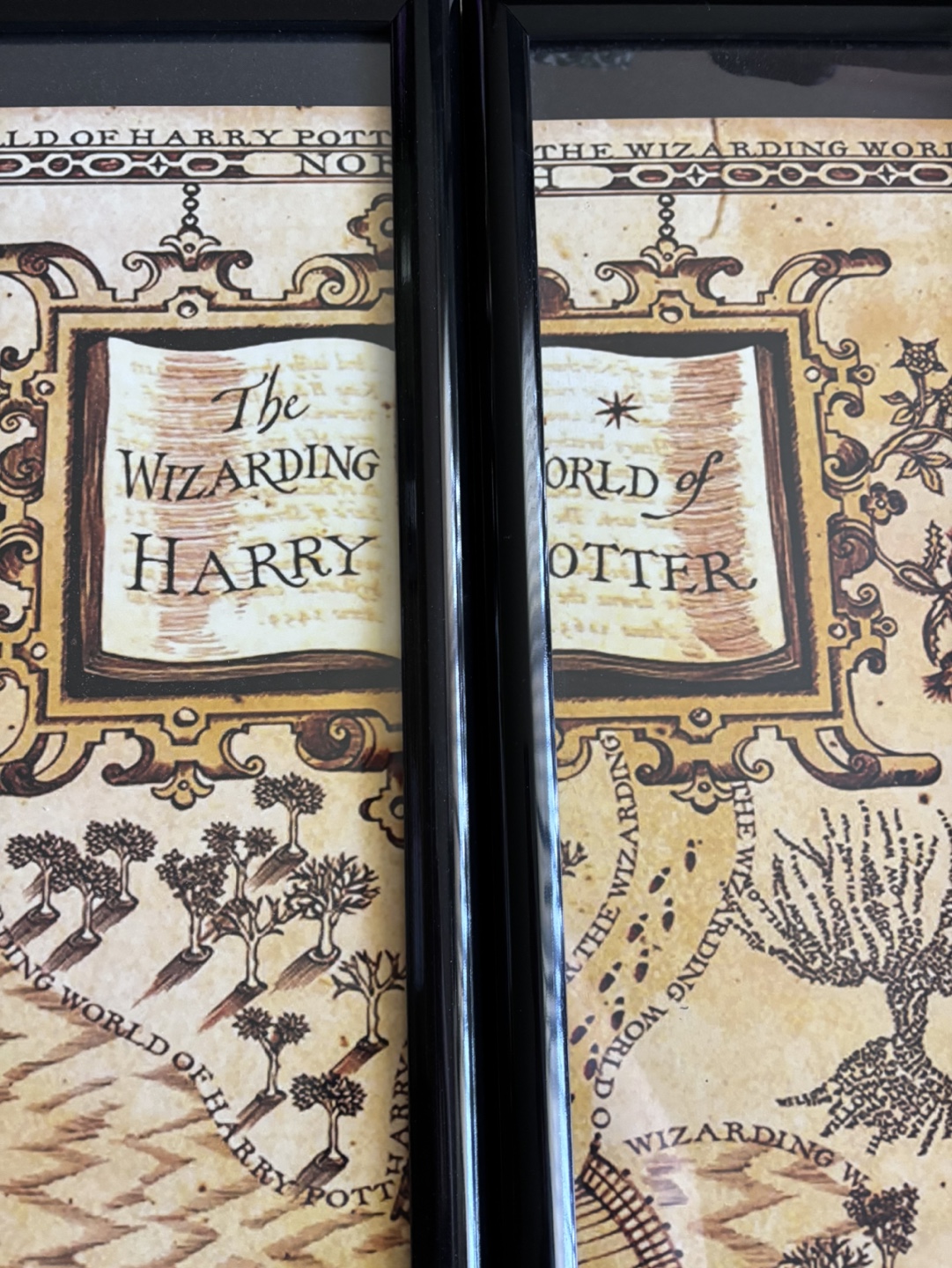 Harry Potter Wizarding World Map Framed Art - photo 3