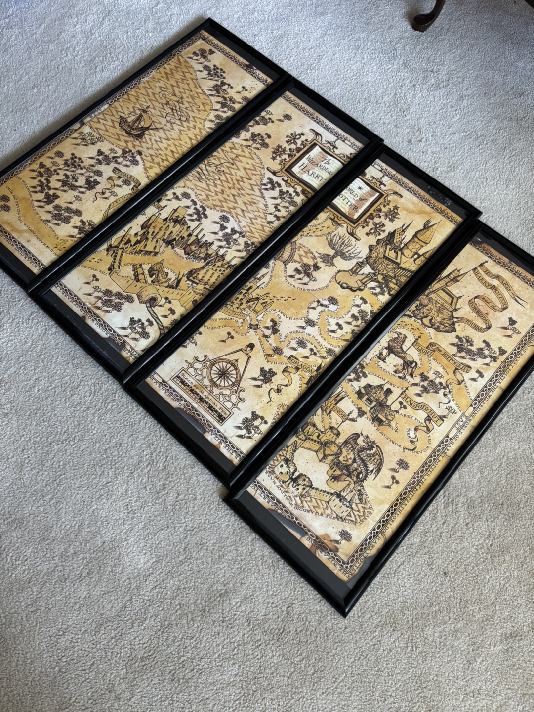 Harry Potter Wizarding World Map Framed Art - photo 2