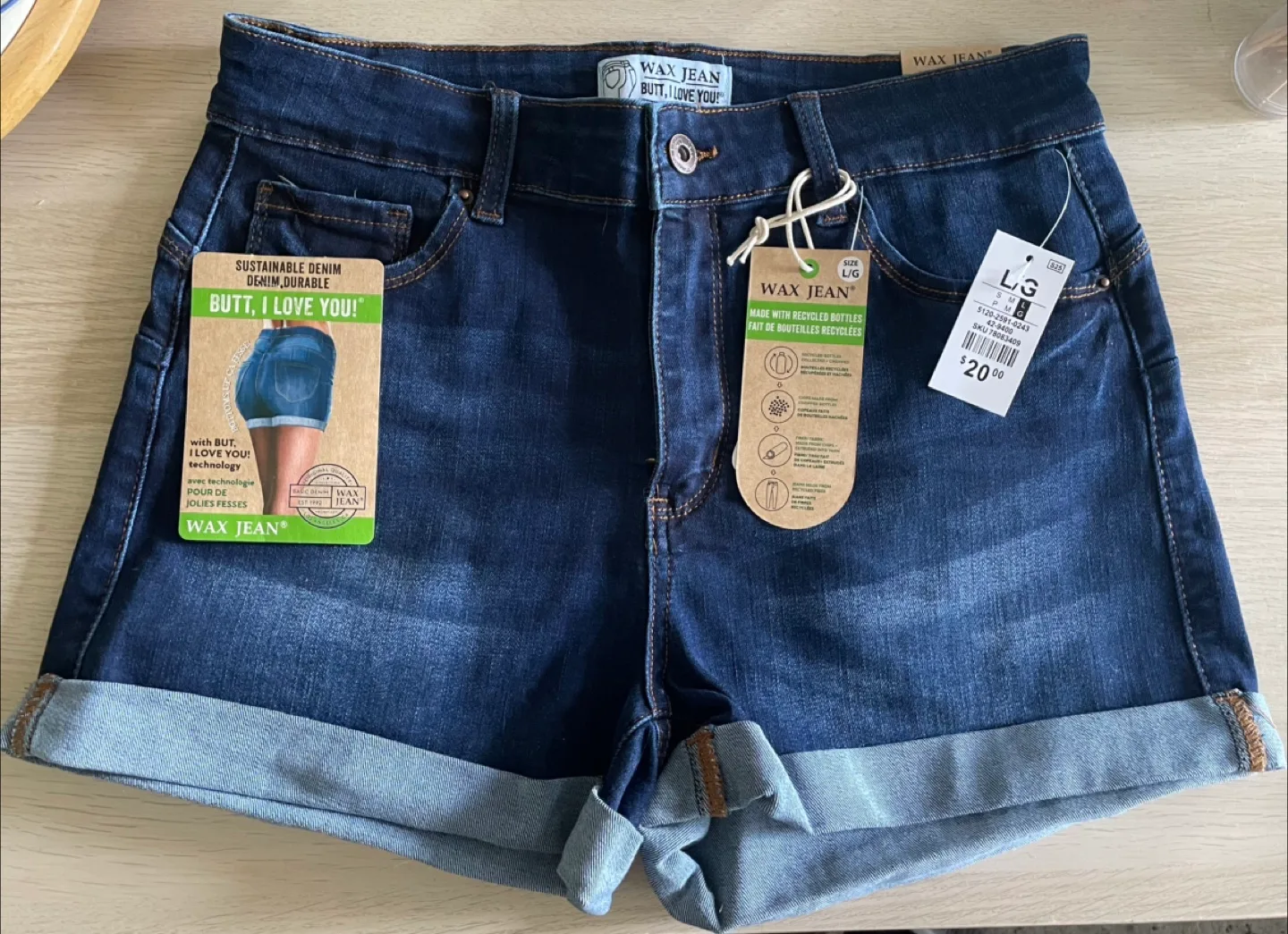 2 new pairs Denim Shorts - Size 07 and L thumbnail