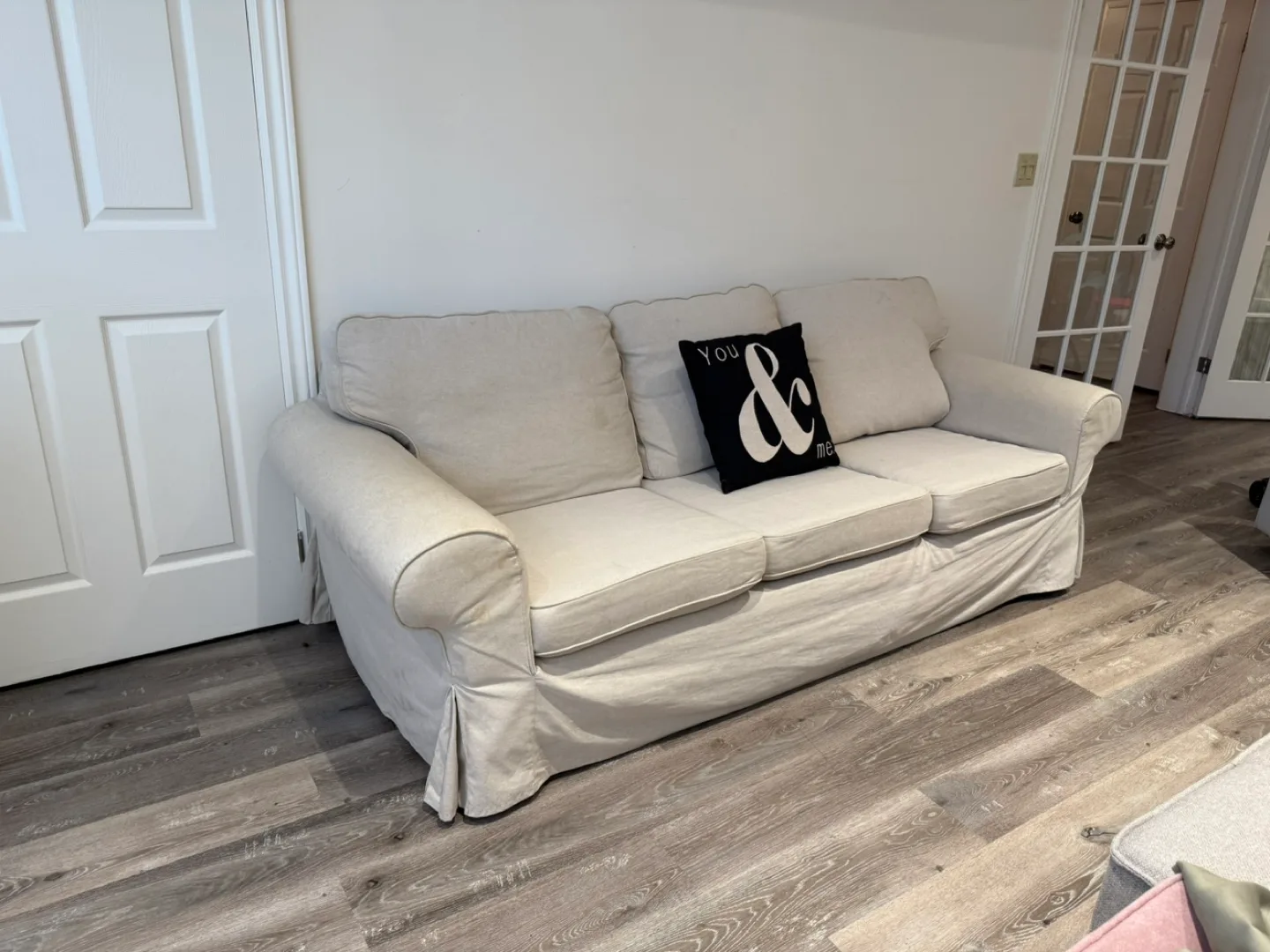 IKEA Beige Sofa Couch thumbnail