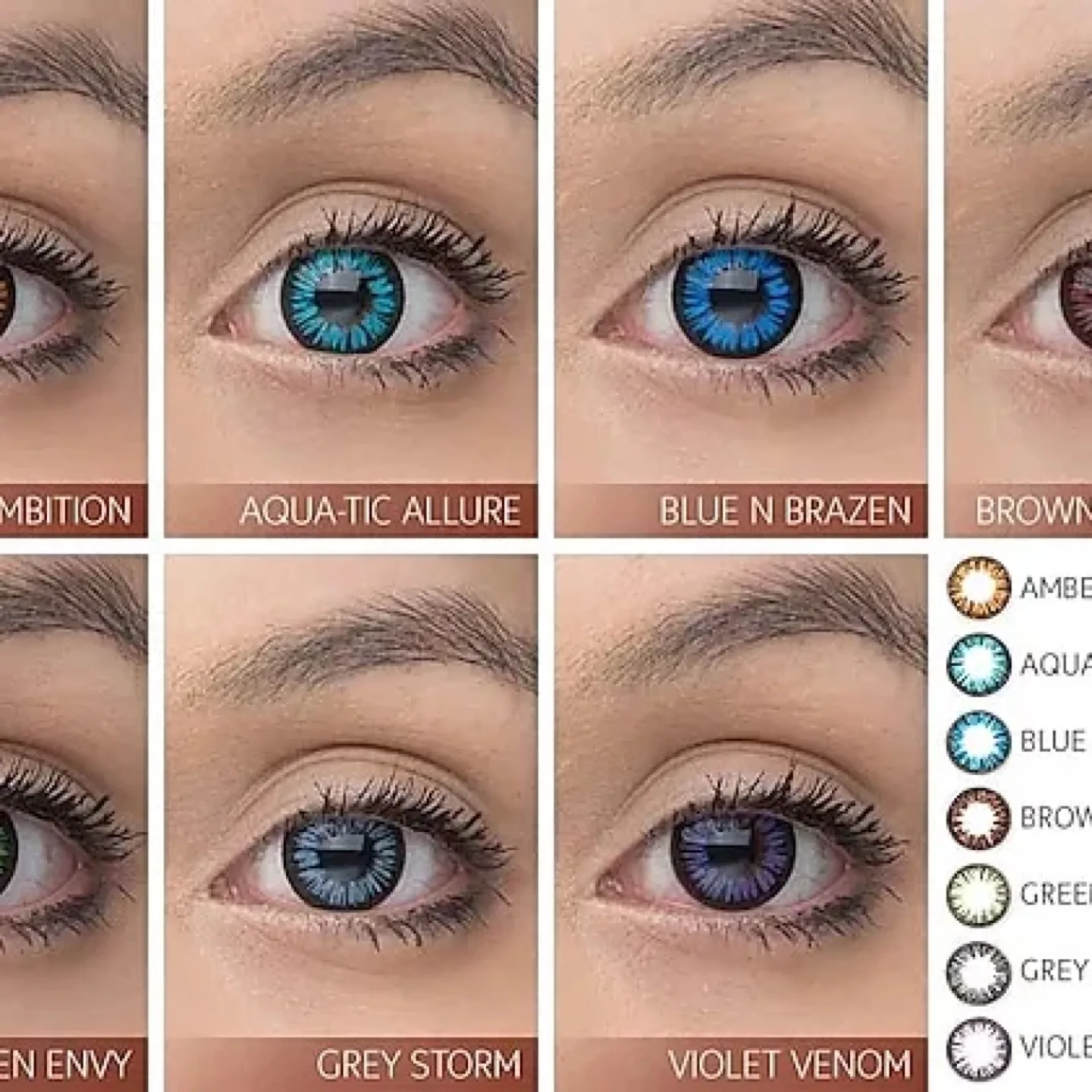 Splash Coloured Prescription Contacts (Grey Storm) thumbnail