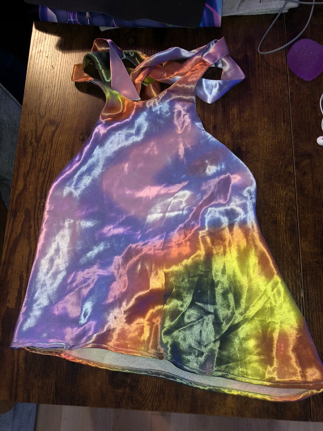 Urban Outfitters Silence and Noise Iridescent Halter Top image indicator(5)