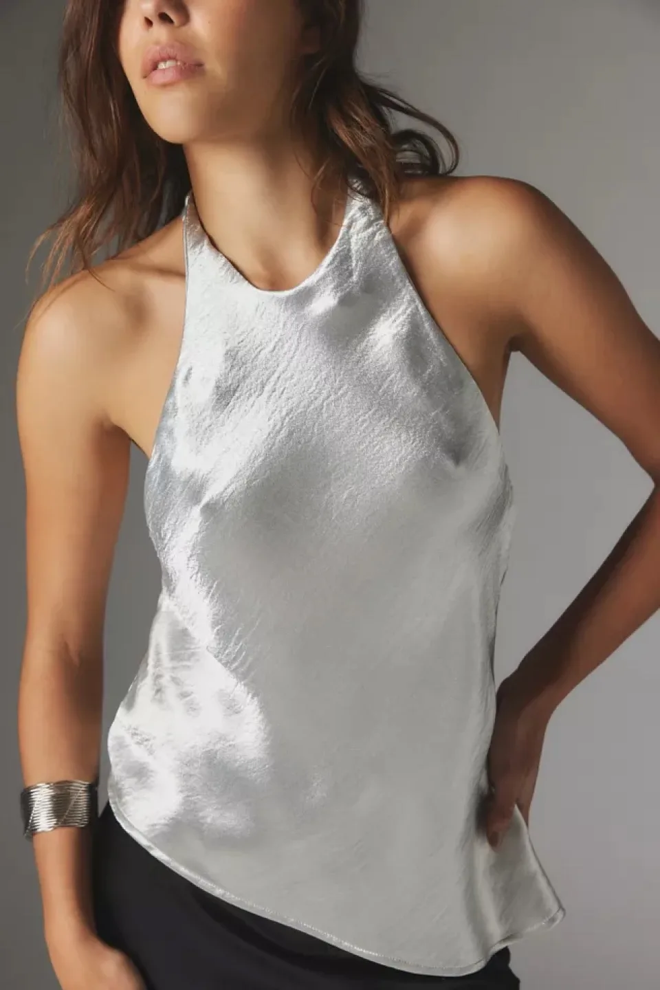 Urban Outfitters Silence and Noise Iridescent Halter Top image indicator(3)