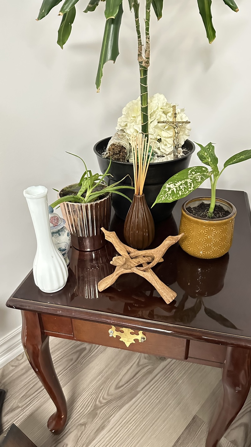 Ocean Shell Studios. Wooden Stand tripod 3 legged hand crafted - photo 5