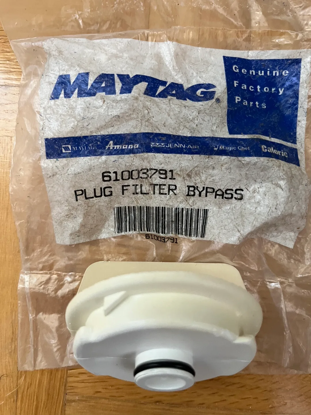 Maytag 61003791 Plug Filter Bypass - New image indicator(2)