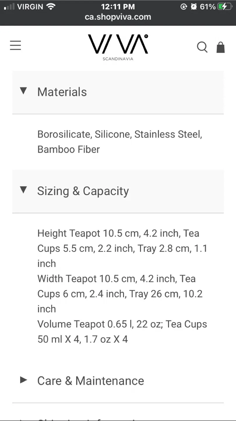 VIVA Scandinavia Bjorn Tea Set image indicator(2)