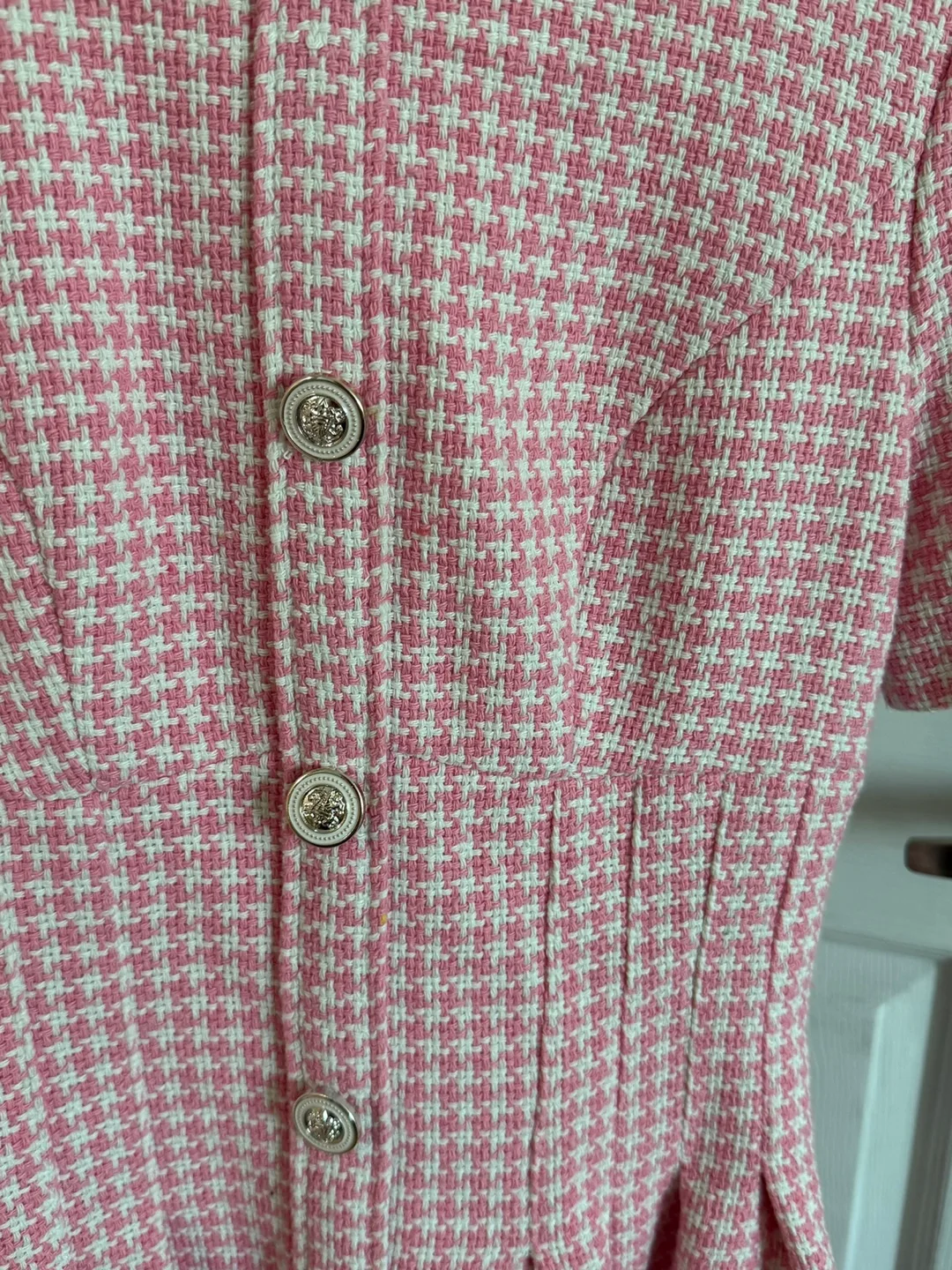 Pink & White Tweed Dress image indicator(2)