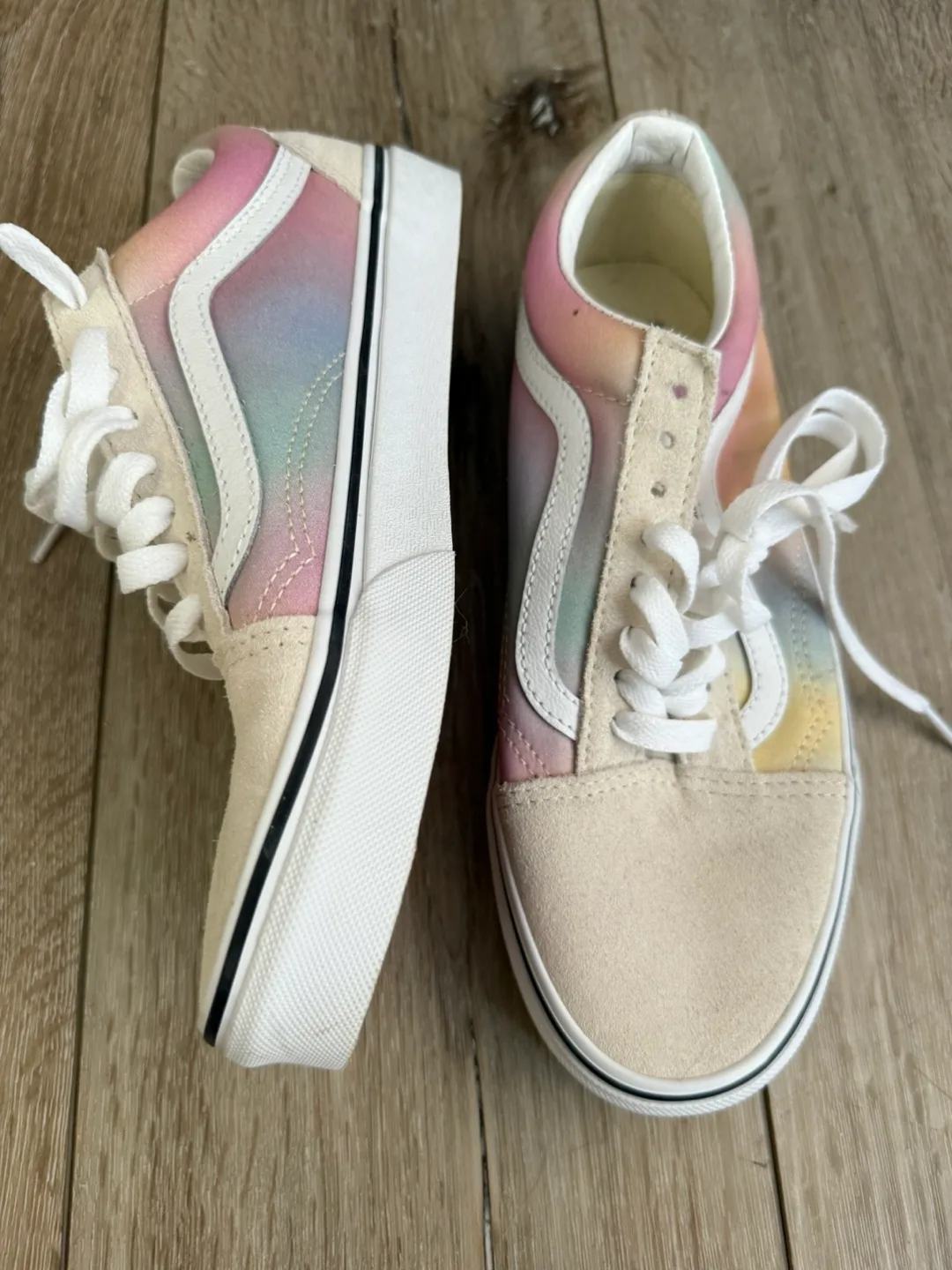 2 Pair Vans Old Skool Rainbow Fade - Women's Size 8 thumbnail