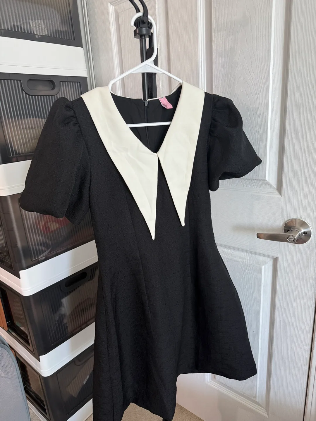 Black & White Mini Tweed Dress thumbnail