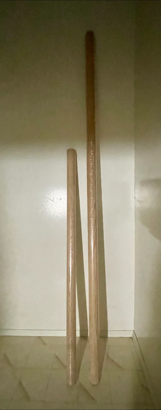 2 solid red oak Wood Railings with hardware thumbnail