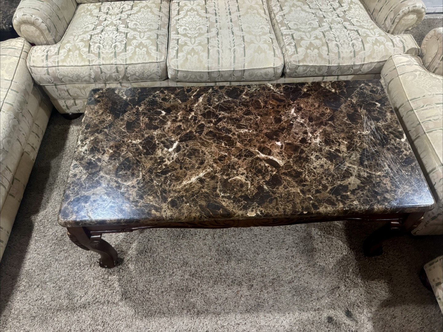 Marble Top Coffee Table - photo 2