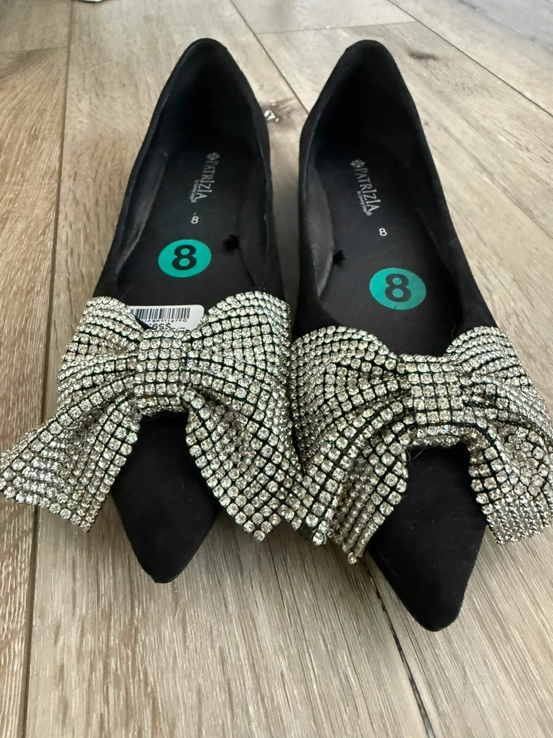 Patrizia Black Flats - Size 8 thumbnail