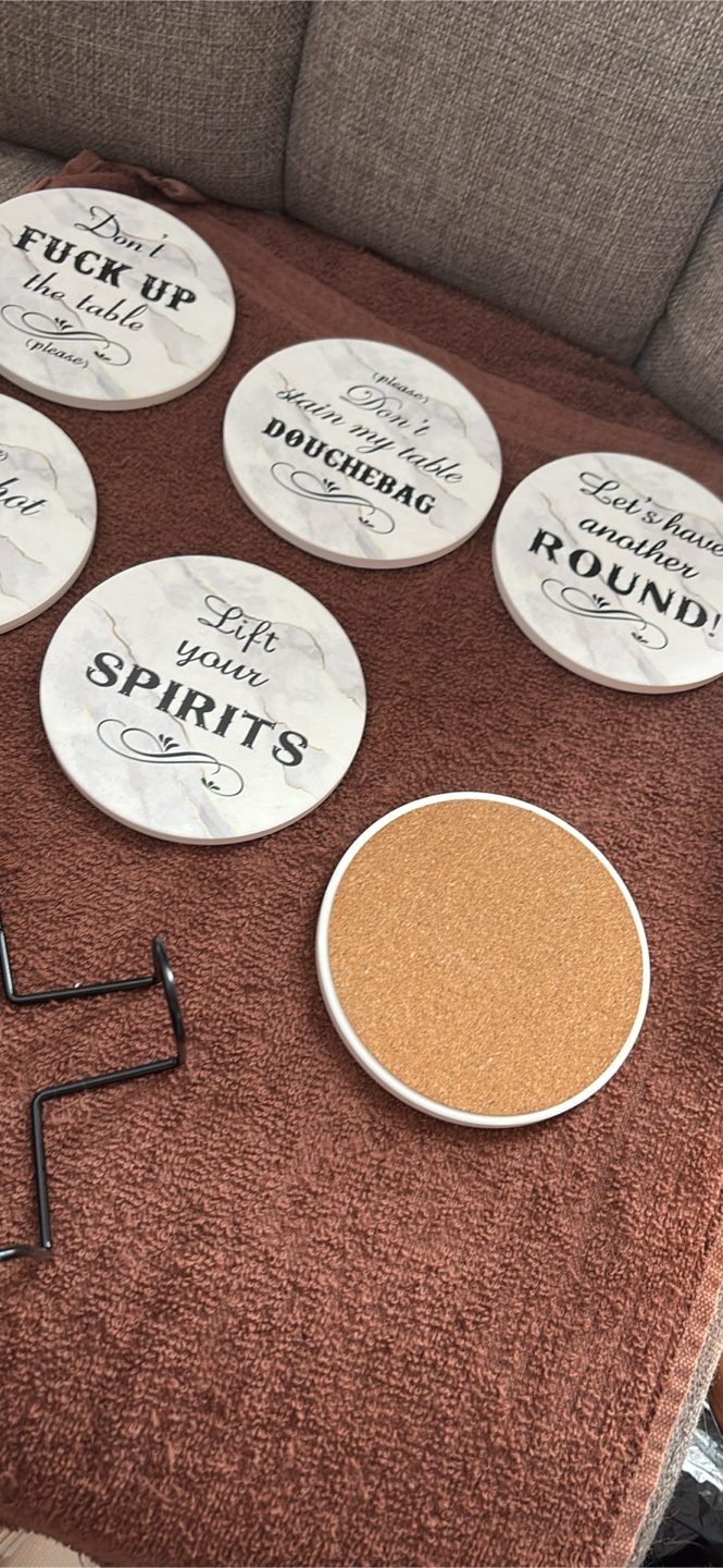 Funny Coasters with Holder - photo 2