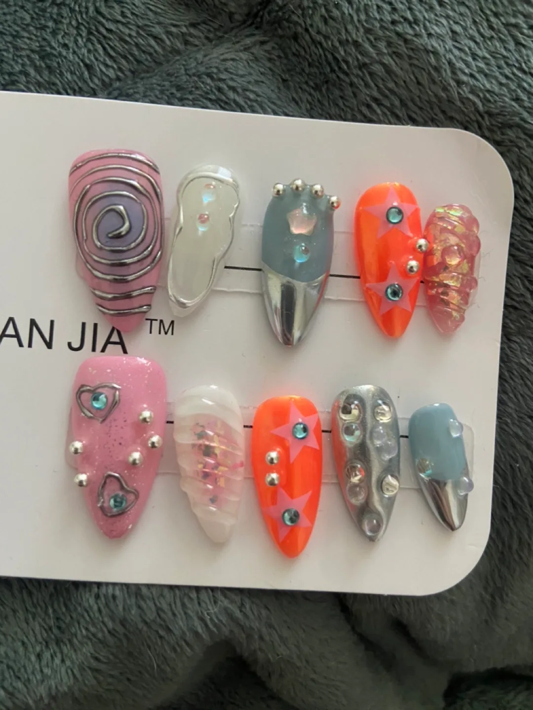 Press on nails y2k style size S thumbnail