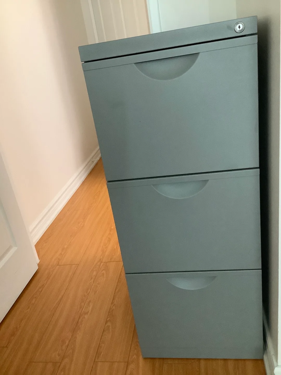 IKEA Grey 3-Drawer Filing Cabinet thumbnail