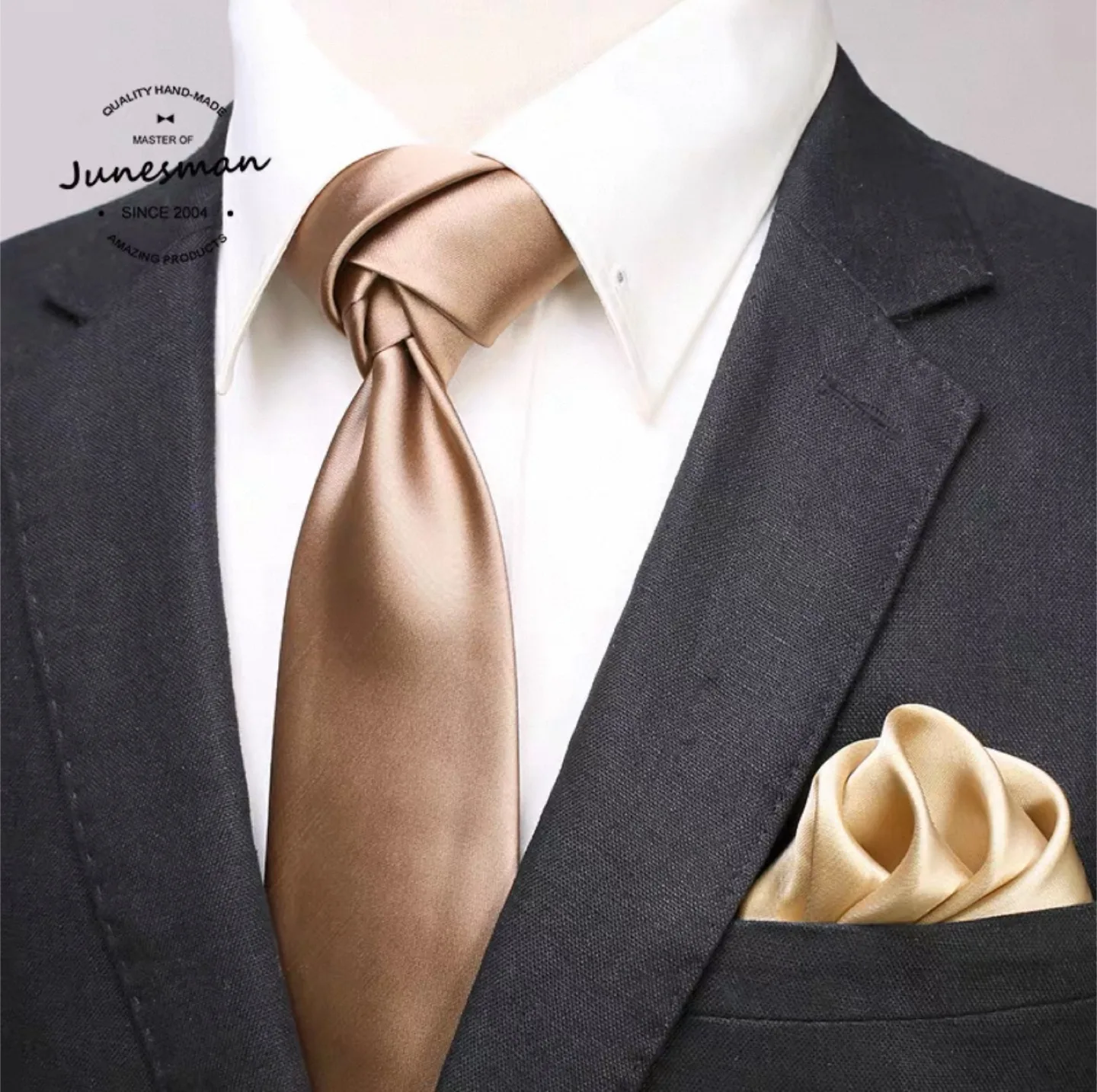 Junesman Floral Ties with Lapel Pin - New in Box thumbnail