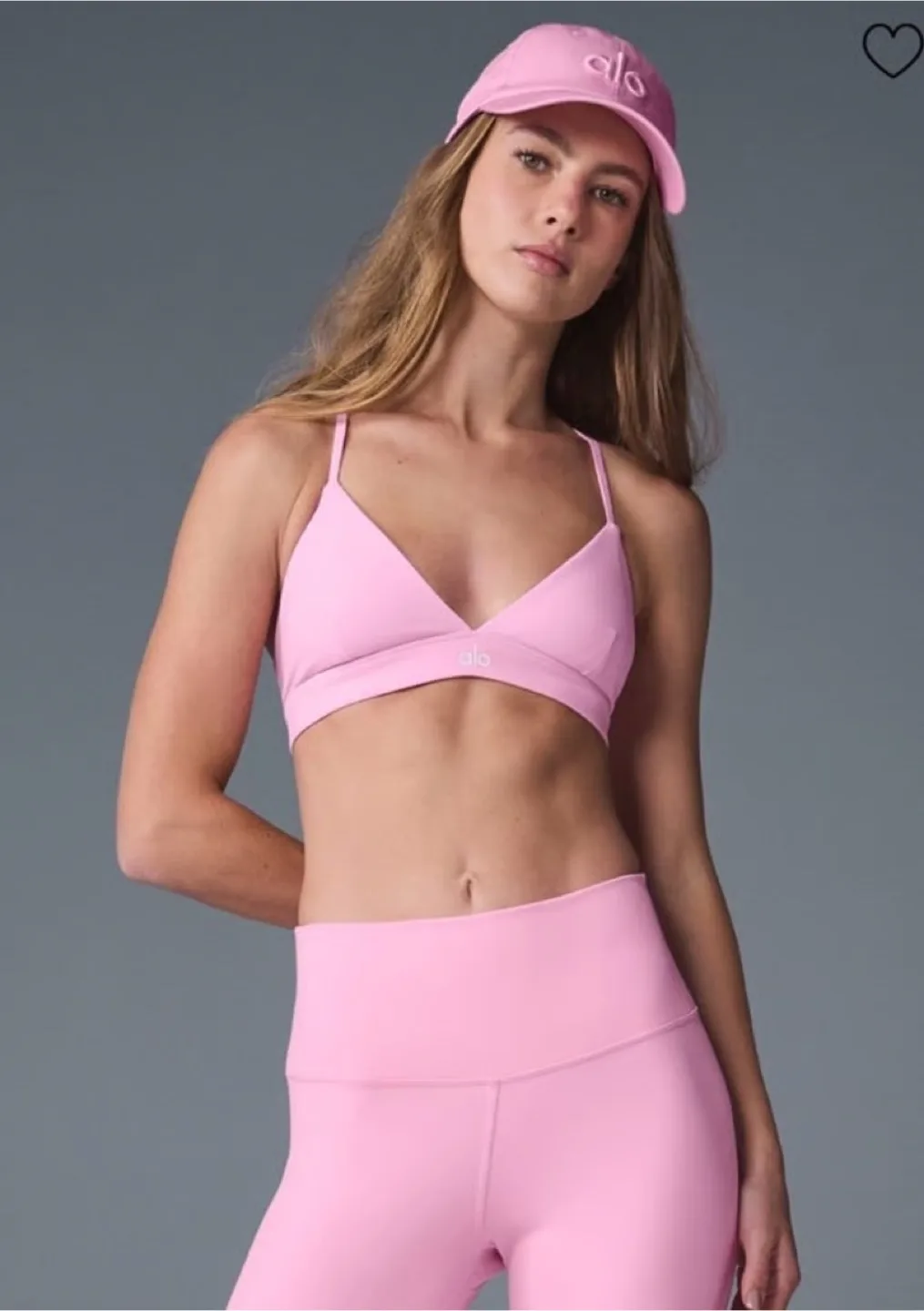 ALO Sweet Pink Splendor Bra thumbnail