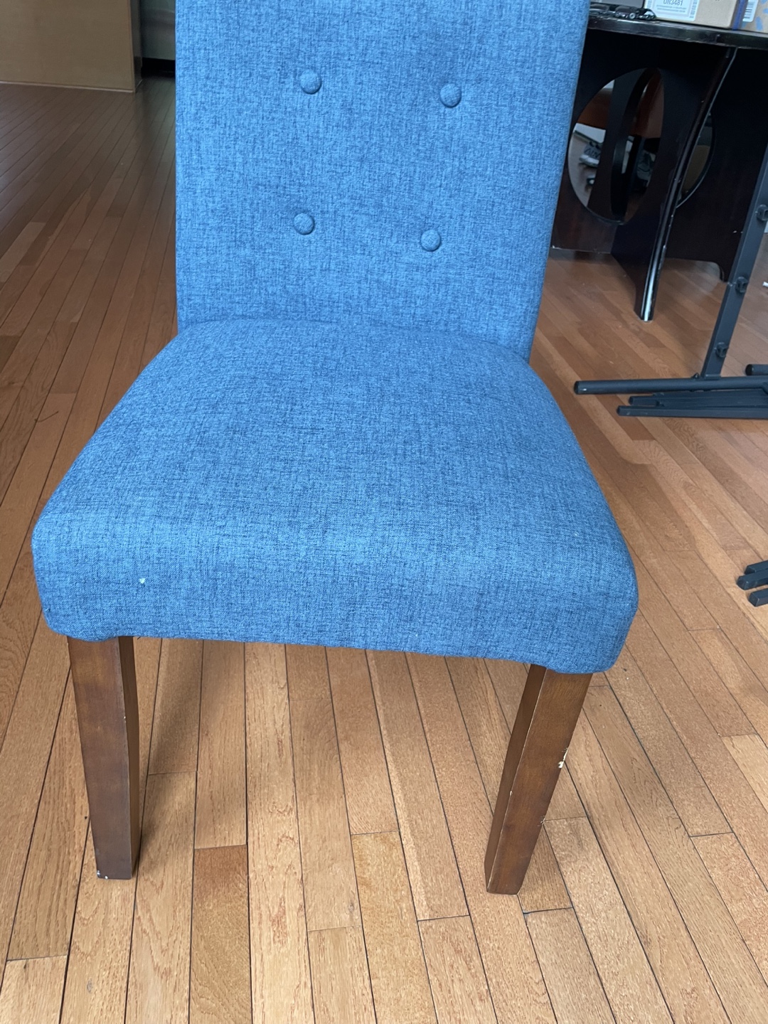 Blue Upholstered Dining Chair