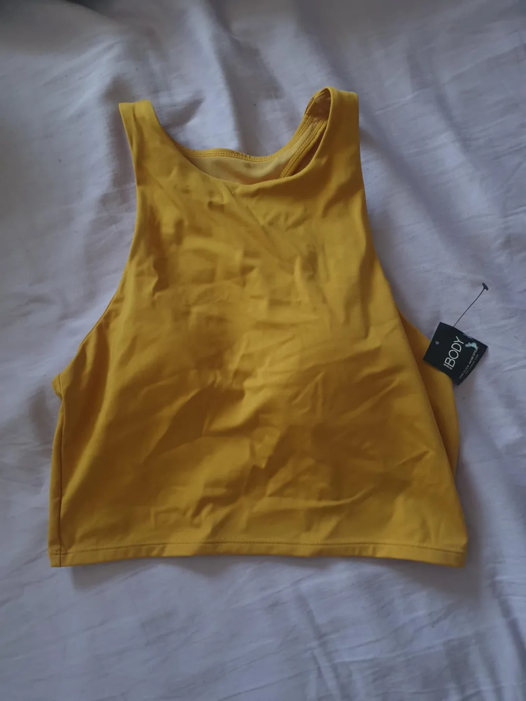 IBODY Athleta Yellow Crop Top/Sports Bra (Brand New) image indicator(2)