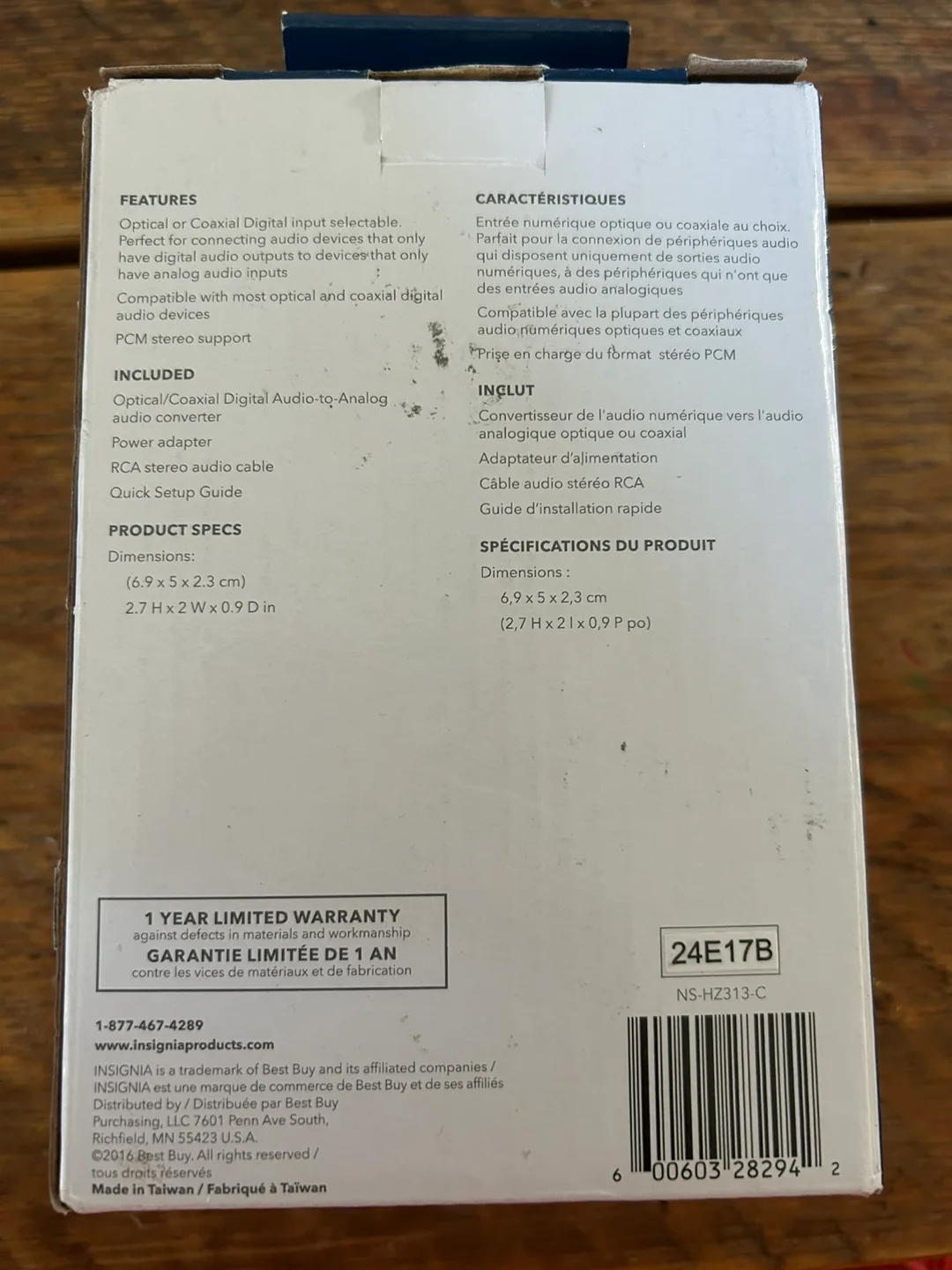 Insignia Digital to Analog Audio Converter image indicator(2)