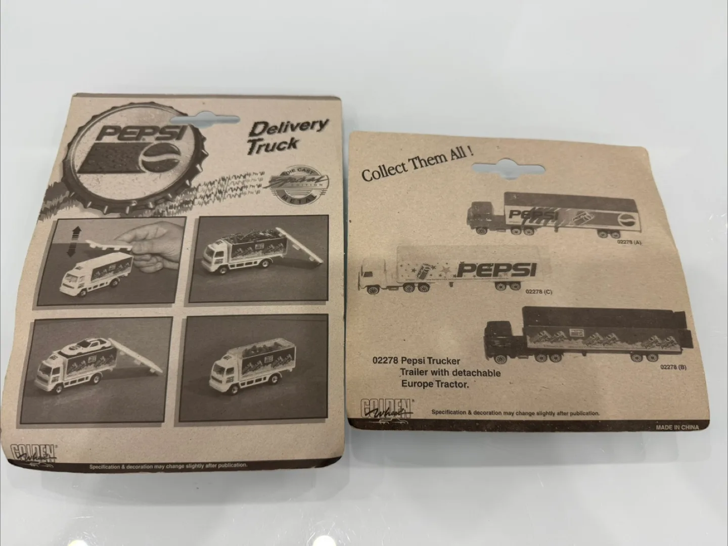 PEPSI DIECAST MODELS DELIVERY TRUCK AND TRUCKER TRAILER image indicator(2)