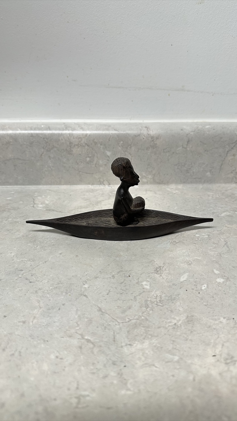 Hand-Carved Tanzanian Wood Figurine - African Art - photo 2