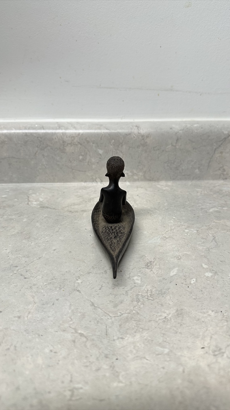 Hand-Carved Tanzanian Wood Figurine - African Art - photo 3